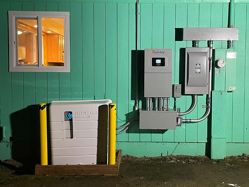 Homegrid battery backup installed for clients in Bend Oregon